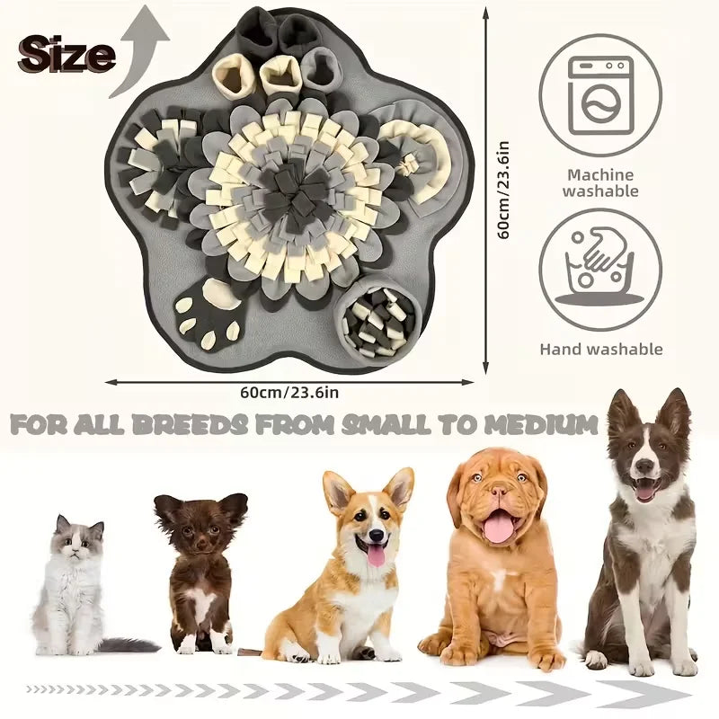Snuffle Mat for Dogs, Slow-Feeding Foraging Toy
