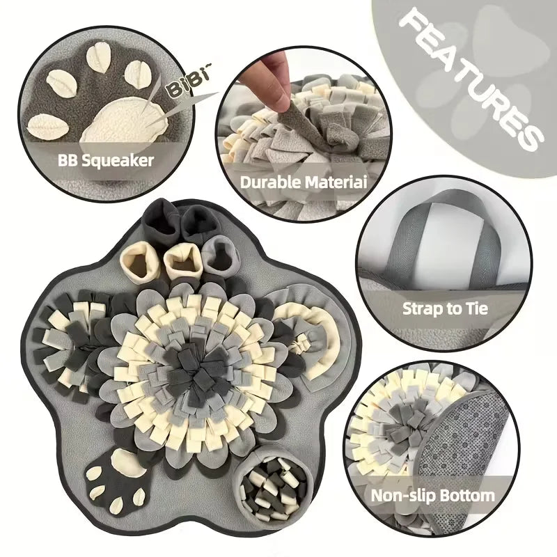 Snuffle Mat for Dogs, Slow-Feeding Foraging Toy