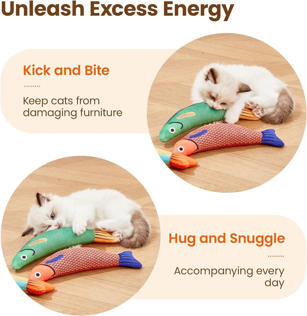 Catnip Fish Kicker Toy
