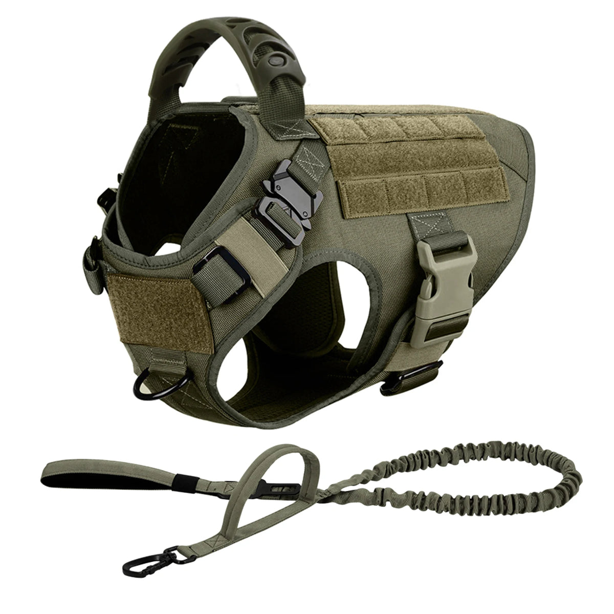 Tactical Dog Harness and Leash Walk Kit for Medium and Large Dogs