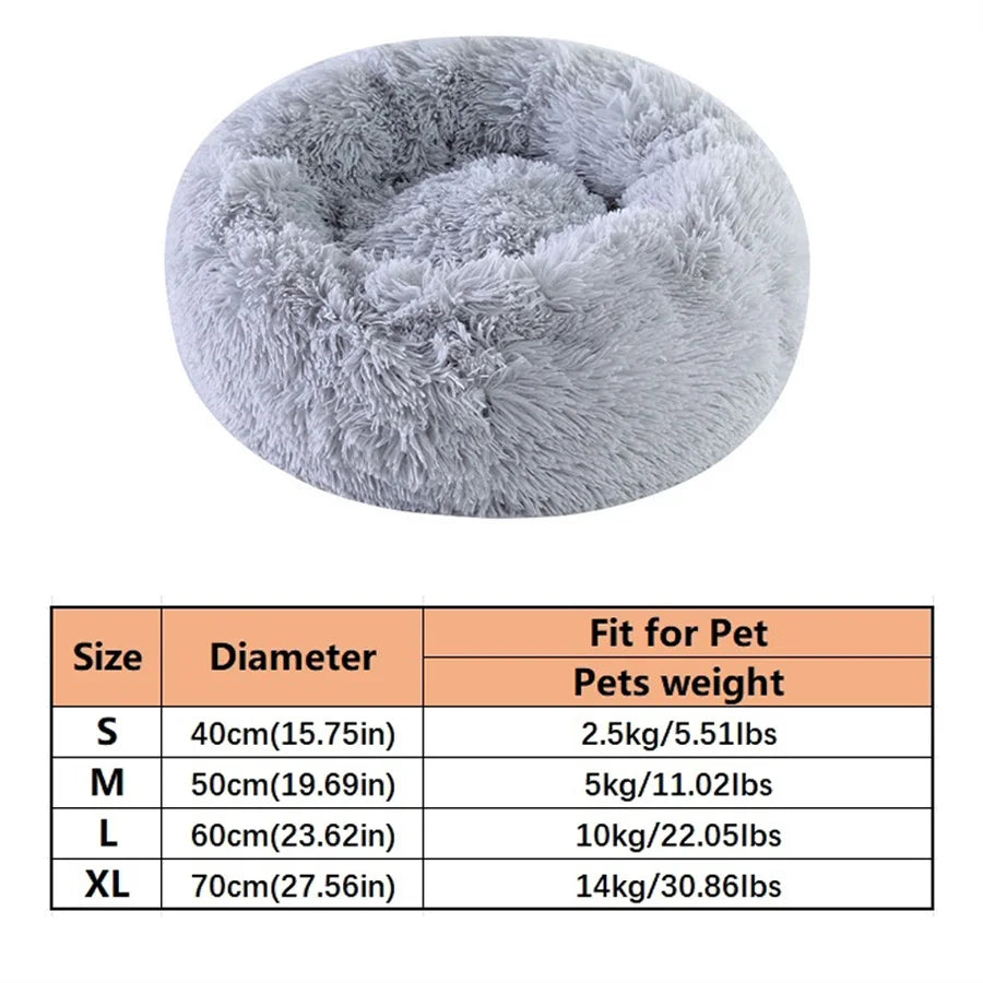 Calming Donut Bed for Dogs & Cats