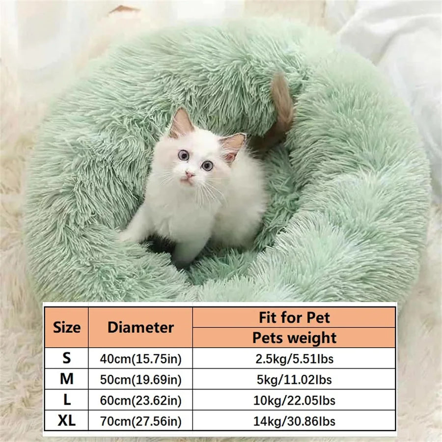Calming Donut Bed for Dogs & Cats