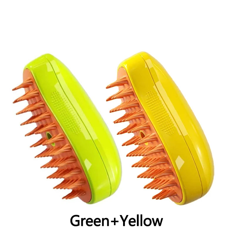 3-in-1 Steam Grooming Brush for Cats & Dogs