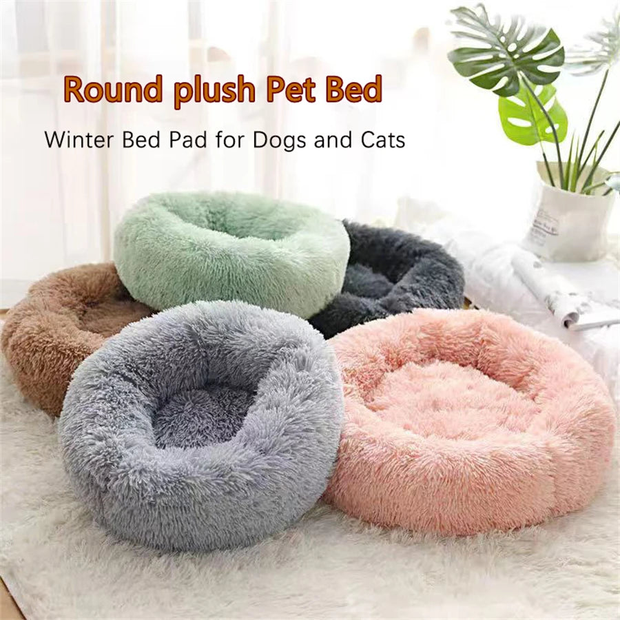 Calming Donut Bed for Dogs & Cats