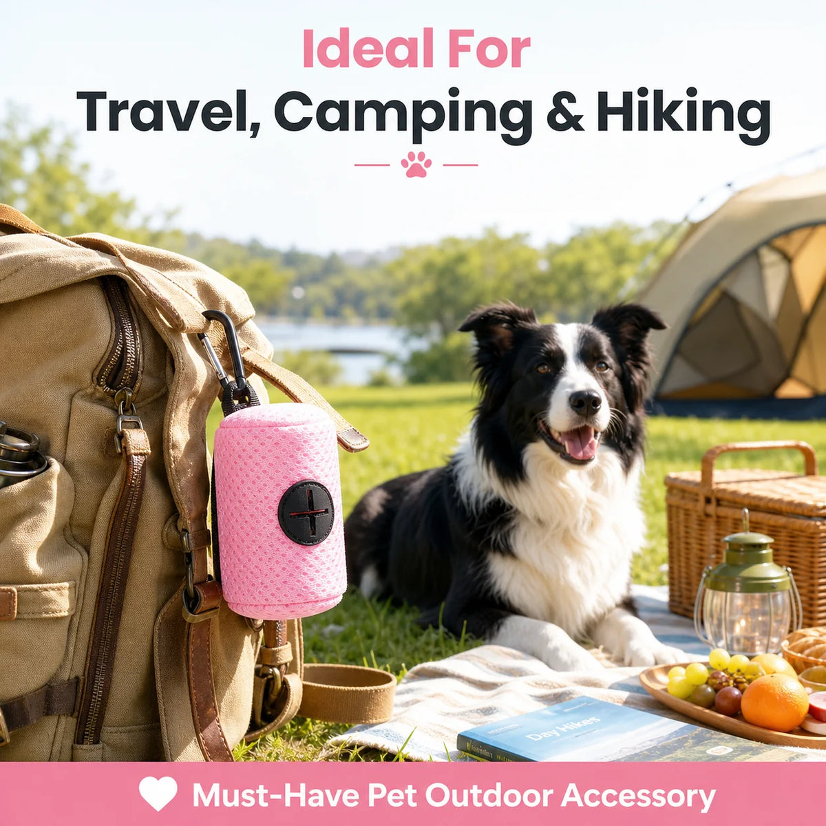 Dog Poop Bag Holder with Clip