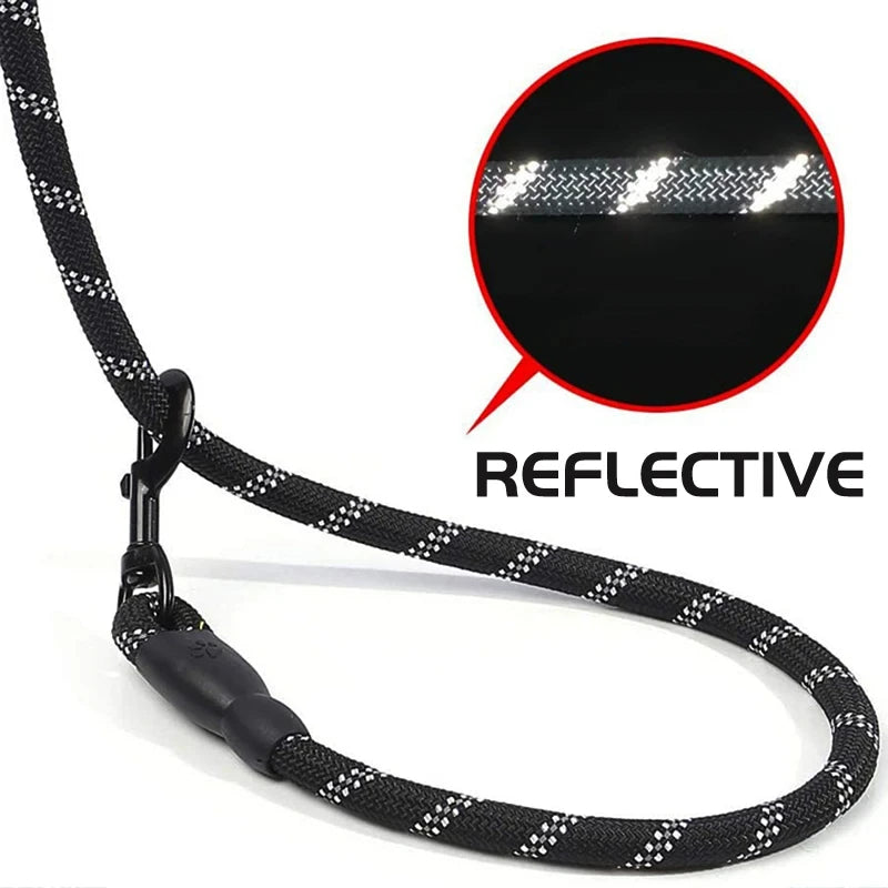 Reflective Padded-Handle Dog Leash
