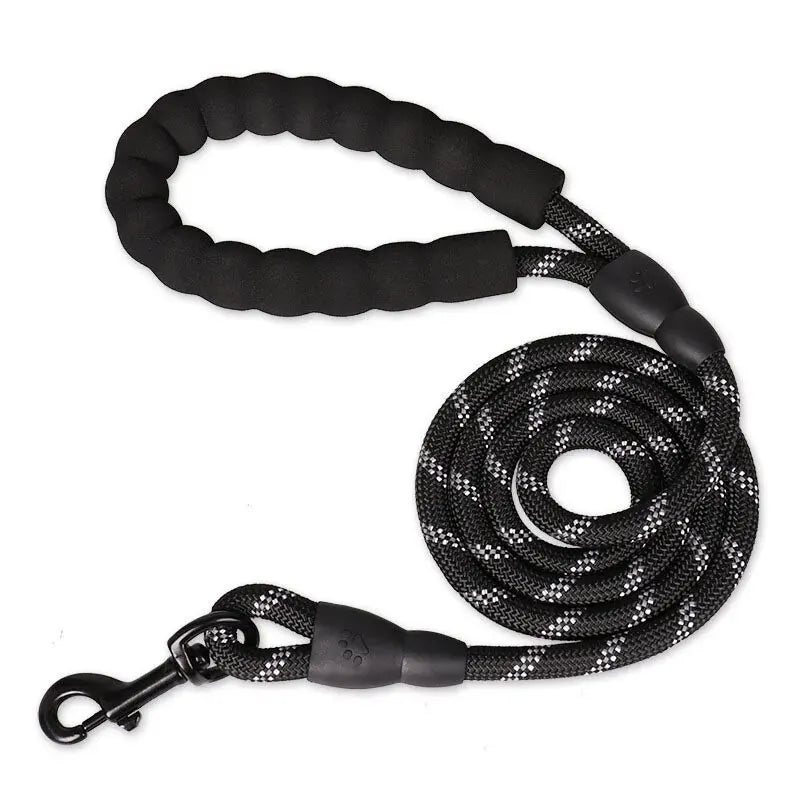 Reflective Padded-Handle Dog Leash