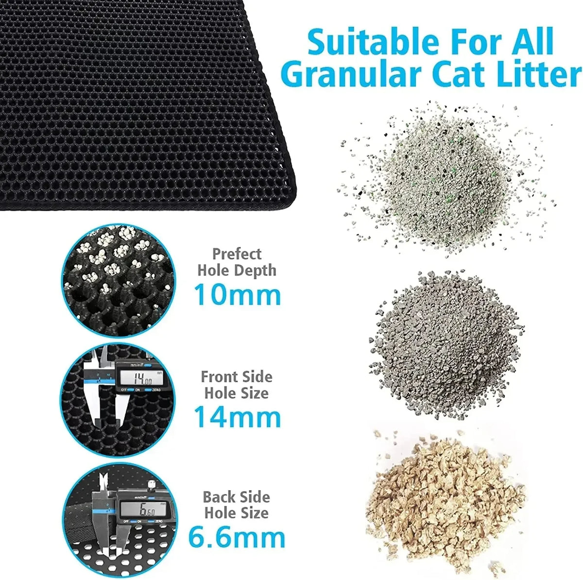 Double-Layer Cat Litter Trapping Mat
