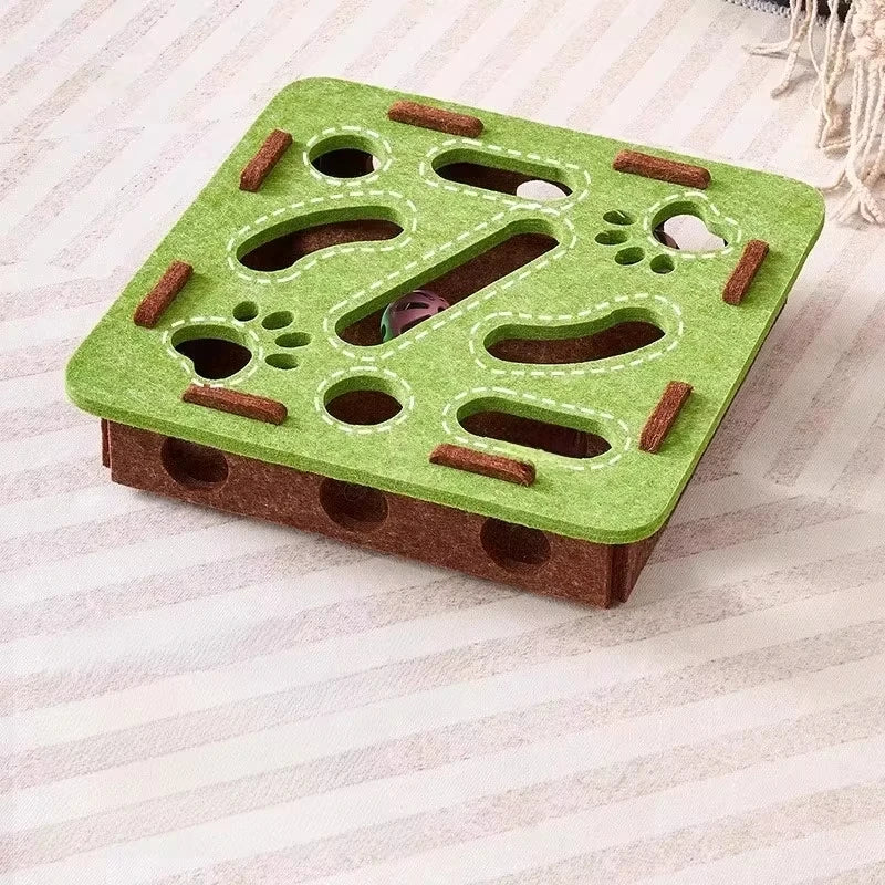 Cat Puzzle Box with Ball