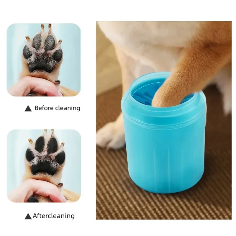Paw cleaner in use