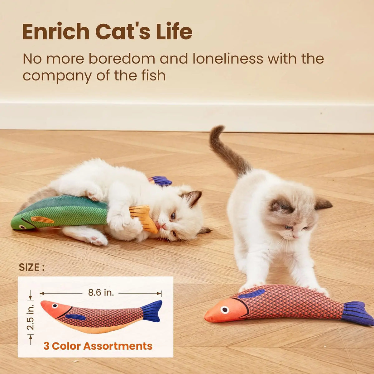 Catnip Fish Kicker Toy