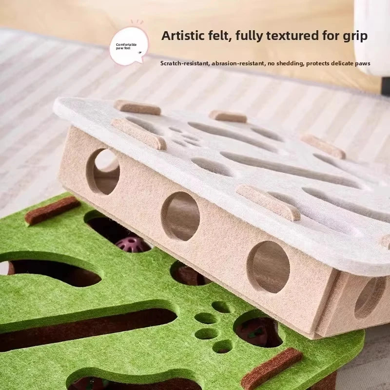 Cat Puzzle Box with Ball
