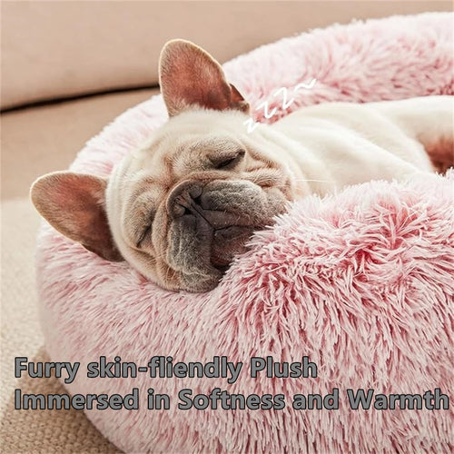 Calming Donut Bed for Dogs & Cats