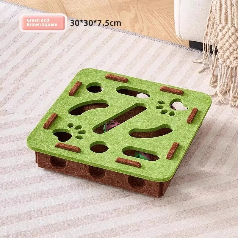 Cat Puzzle Box with Ball
