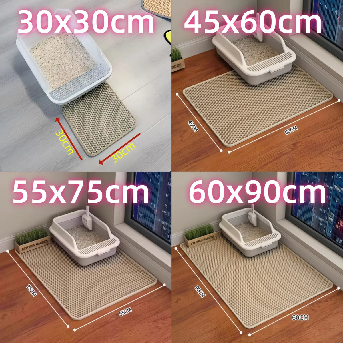 Double-Layer Cat Litter Trapping Mat