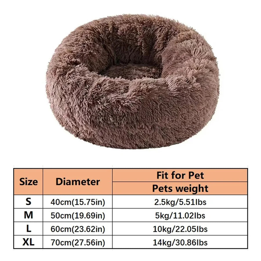 Calming Donut Bed for Dogs & Cats