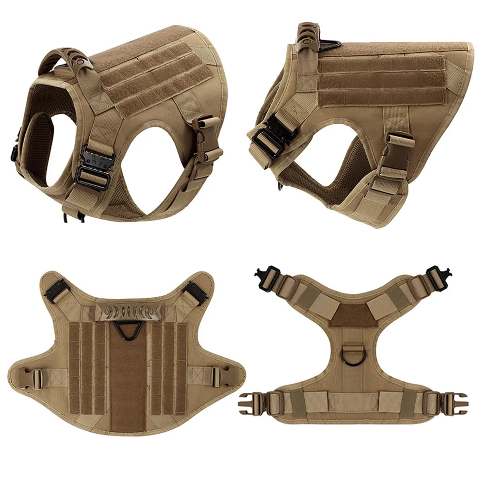 Tactical Dog Harness and Leash Walk Kit for Medium and Large Dogs
