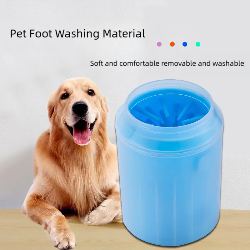 Paw cleaner silicone bristles