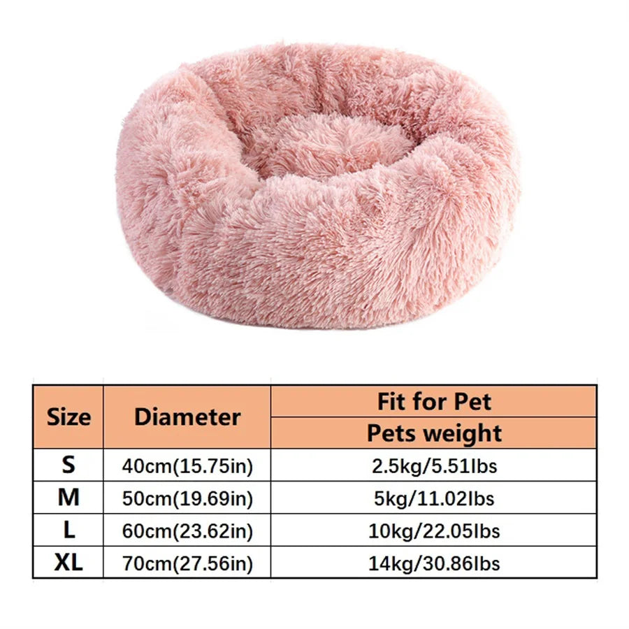 Calming Donut Bed for Dogs & Cats