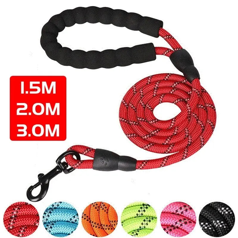 Reflective Padded-Handle Dog Leash
