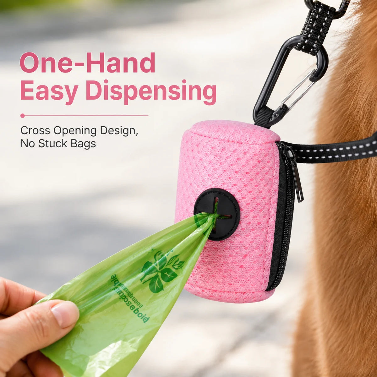 Dog Poop Bag Holder with Clip