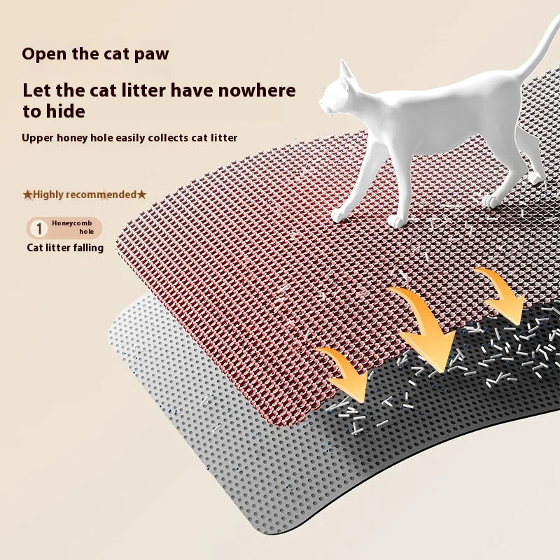 Double-Layer Cat Litter Trapping Mat