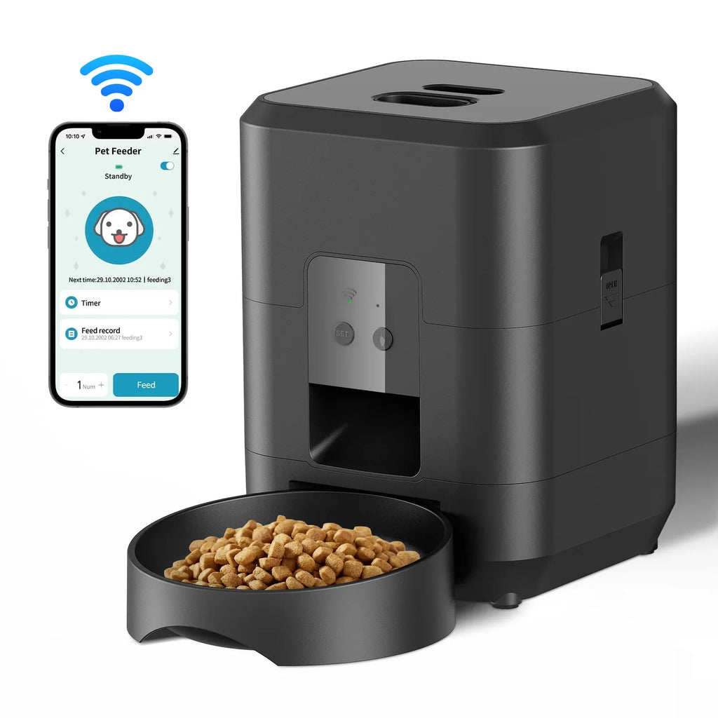 Automatic pet feeder with timer