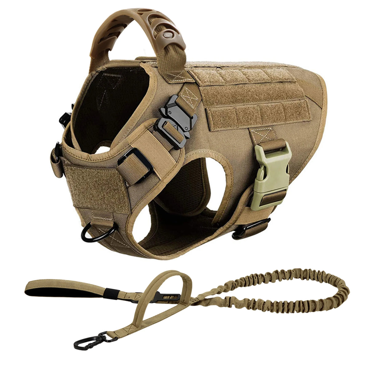 Tactical Dog Harness and Leash Walk Kit for Medium and Large Dogs